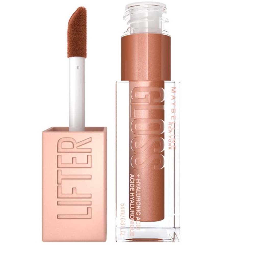 Maybelline Bronze #18 Lifter Gloss, Hydrating Lip Gloss w/Hyaluronic Acid